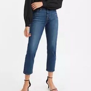 Levi’s Wedgie Straight Jeans Women’s 24 Medium Wash Blue